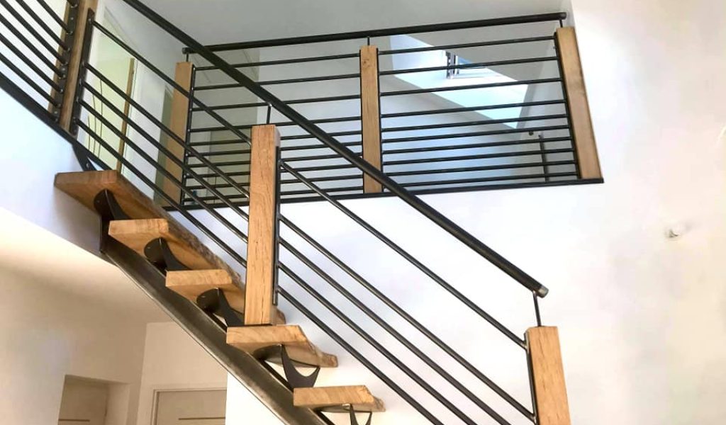 escalier bois loft