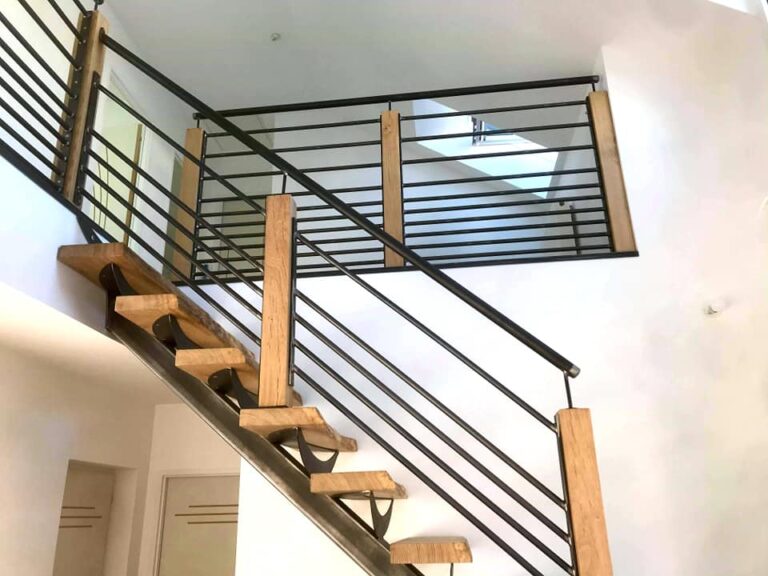 escalier bois loft